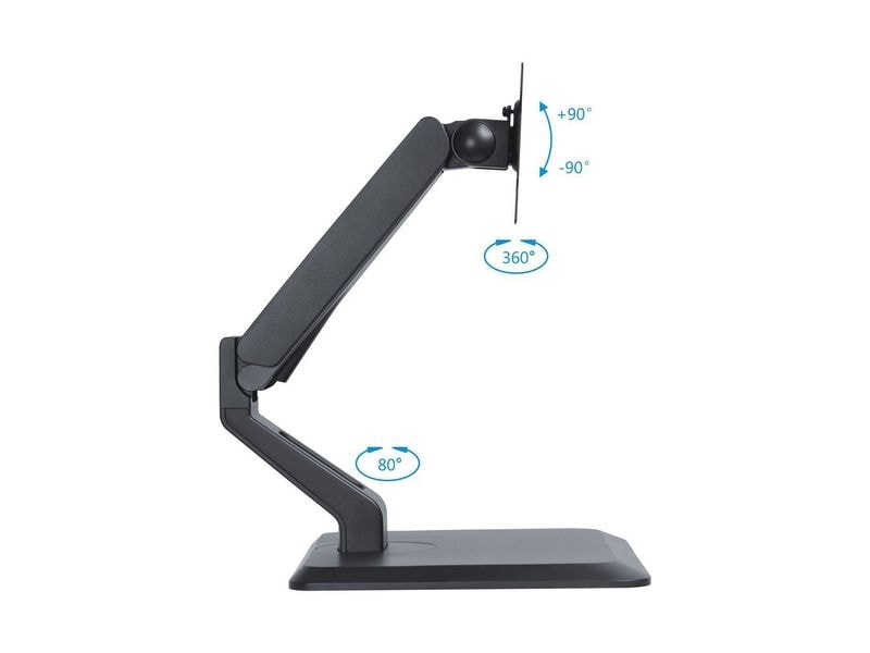 PureMounts Tischhalterung PM-OFFICE-ST-10 bis 10 kg – Schwarz