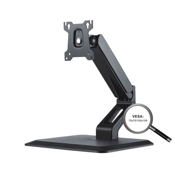 PureMounts Tischhalterung PM-OFFICE-ST-10 bis 10 kg – Schwarz