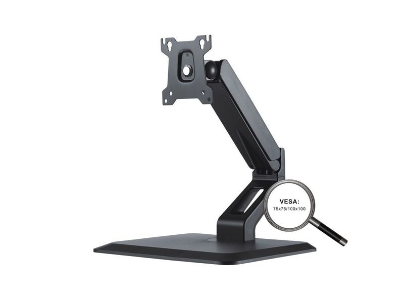 PureMounts Tischhalterung PM-OFFICE-ST-10 bis 10 kg – Schwarz