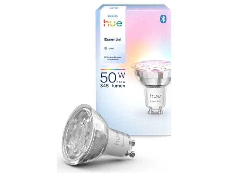 Philips Hue Leuchtmittel Essential, GU10, 4.7 W, White & Colour