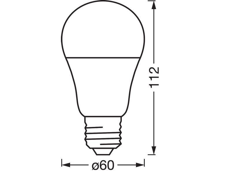 OSRAM Leuchtmittel A60 SMART+ WiFi E27, 9W, TW