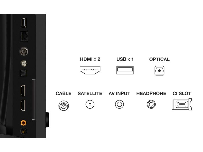 TCL TV 32S5K 32", 1920 x 1080 (Full HD), QLED