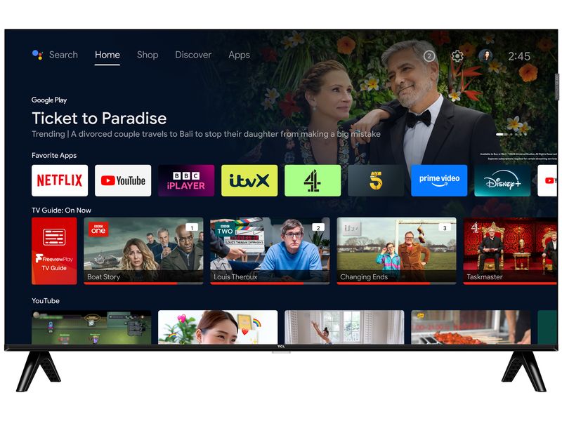 TCL TV 32S5K 32", 1920 x 1080 (Full HD), QLED