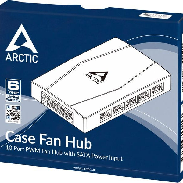 Arctic Cooling Lüfterverteiler Fan Hub 10-fach, PWM