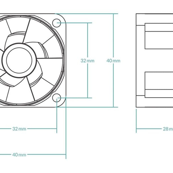 Arctic Cooling PC-Lüfter S4028-15K, 40 x 28 mm, 15000 RPM, Schwarz, 1 Stück