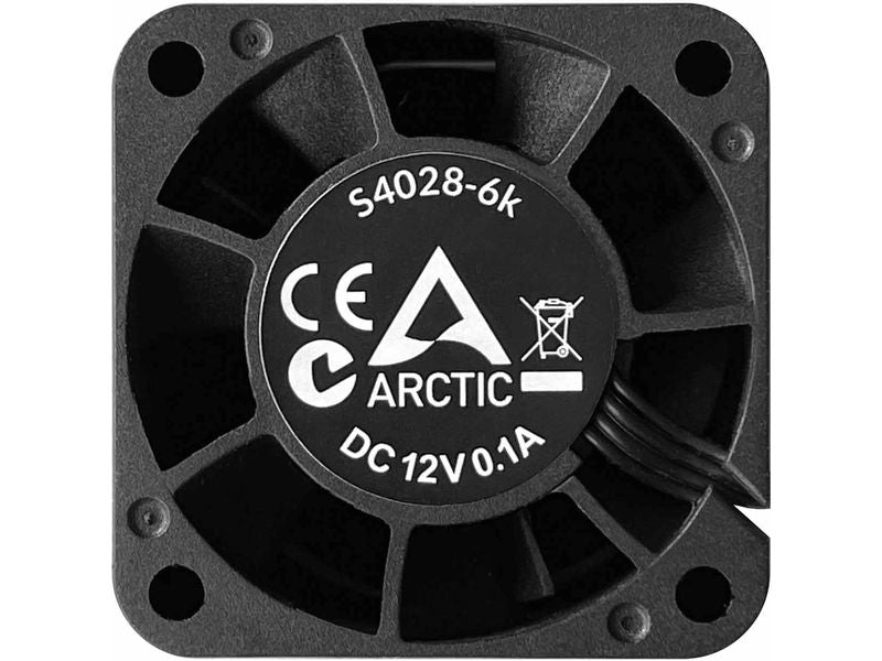 Arctic Cooling PC-Lüfter S4028-6K, 40 x 28 mm, 6000 RPM, Schwarz, 1 Stück