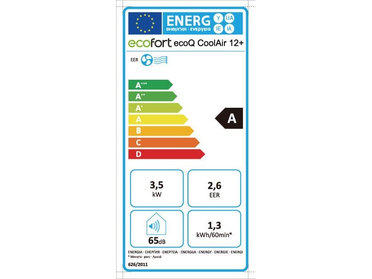 Ecofort Klimagerät ecoQ CoolAir 12+ 410 m³