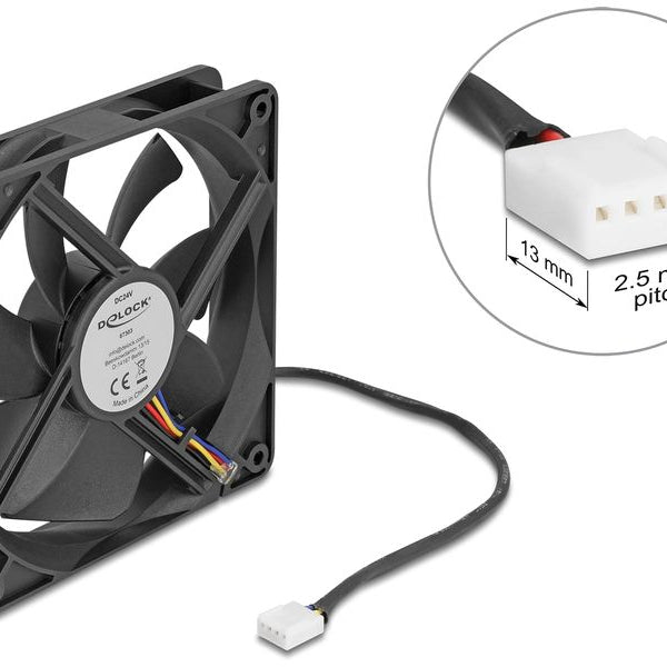 Delock PC-Lüfter 24 V DC, 120 x 120 x 25 mm