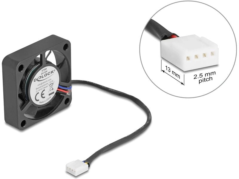 Delock PC-Lüfter 12 V DC, 40 x 40 x 10 mm