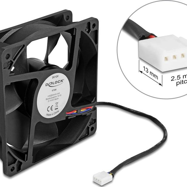 Delock PC-Lüfter 12 V DC, 120 x 120 x 38 mm