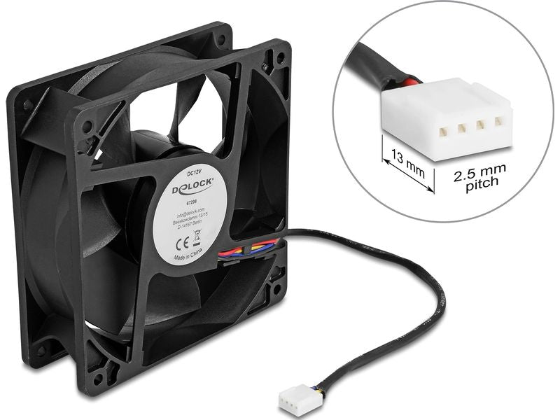 Delock PC-Lüfter 12 V DC, 120 x 120 x 38 mm