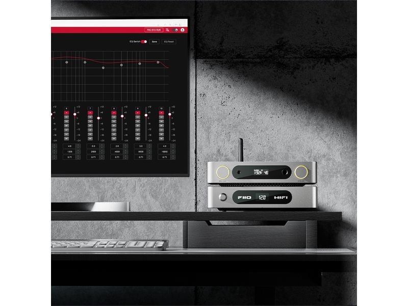 FiiO Kopfhörerverstärker & USB-DAC K13 R2R Silber