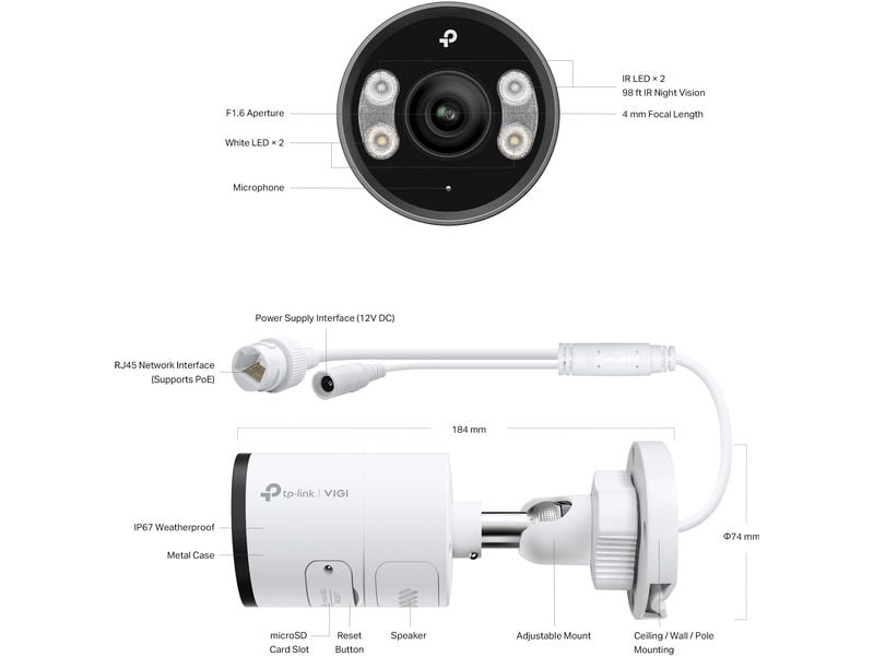 TP-Link Netzwerkkamera InSight S345S 4 MP 30 fps