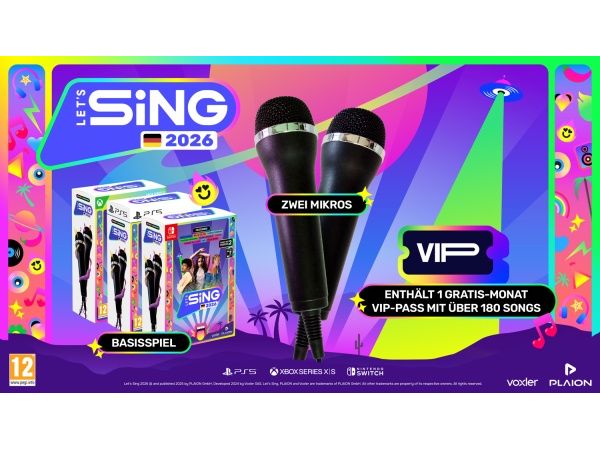 GAME Let's Sing 2026 + 2 Mics für PS5 German Version