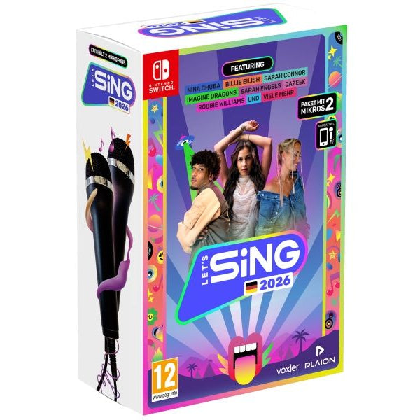 GAME Let's Sing 2026 + 2 Mics für Switch German Version