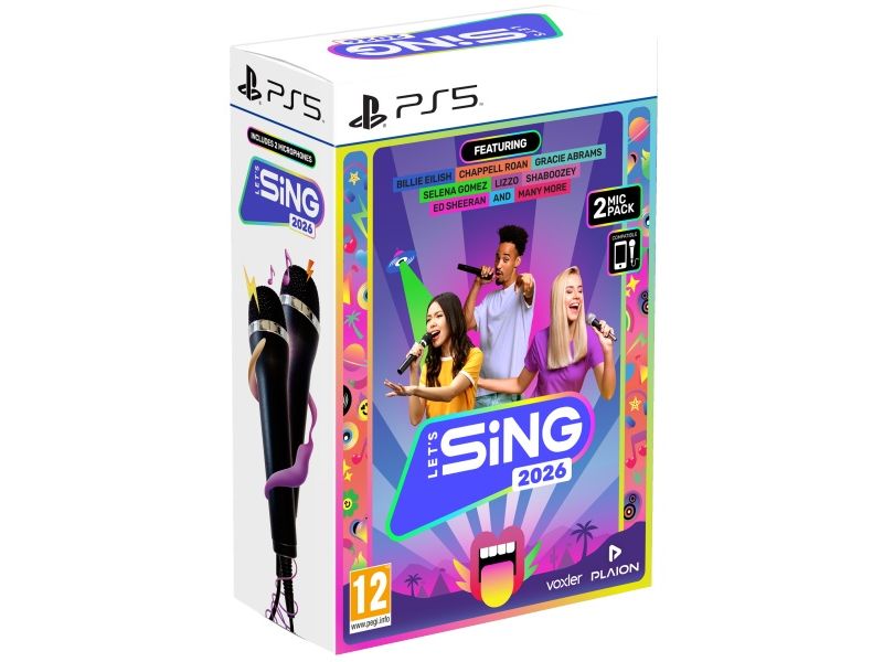GAME Let's Sing 2026 + 2 Mics für PS5 International Version