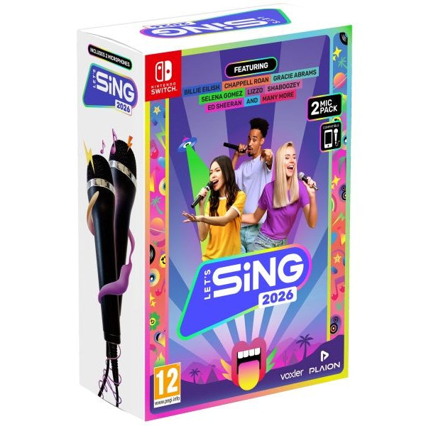 GAME Let's Sing 2026 + 2 Mics für Switch International Version