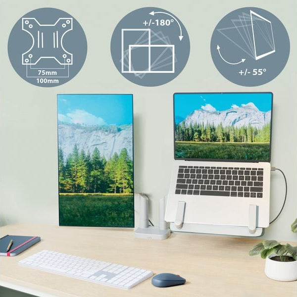 Leitz Tischhalterung Ergo Dual Dual Monitorarm