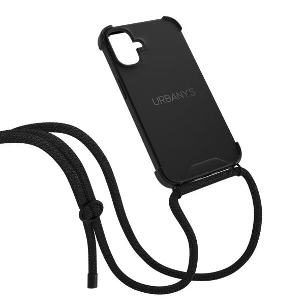 Urbany's Necklace Case ALL BLACK  iPhone 17 MATT