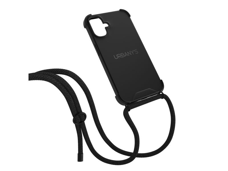 Urbany's Necklace Case ALL BLACK  iPhone 17 MATT