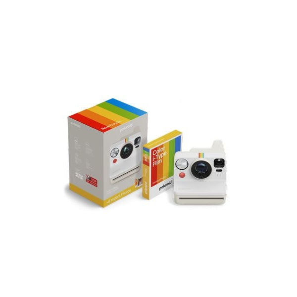 Polaroid Fotokamera Now Gen 3 + Color Film Bundle Weiss