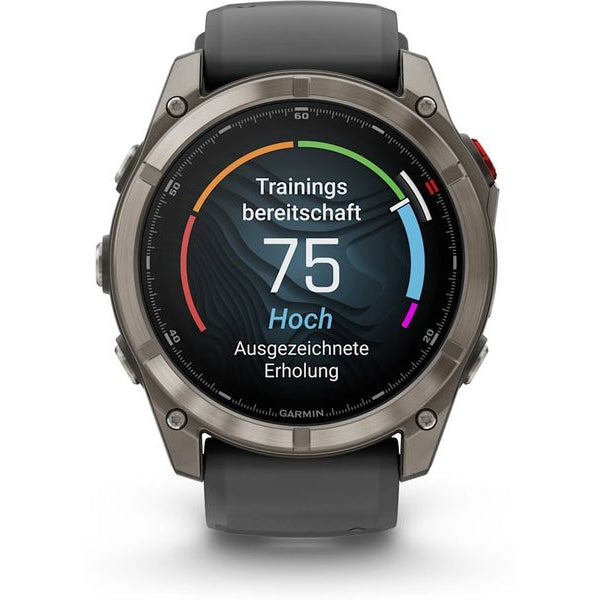 GARMIN GPS-Sportuhr fēnix 8 Pro – AMOLED Graphite/Schwarz