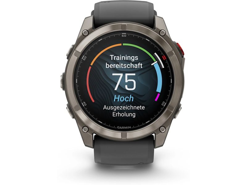 GARMIN GPS-Sportuhr fēnix 8 Pro – AMOLED Graphite/Schwarz