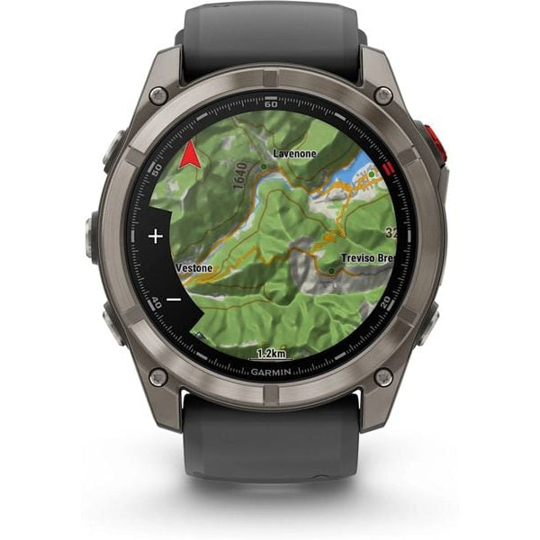 GARMIN GPS-Sportuhr fēnix 8 Pro – AMOLED Graphite/Schwarz