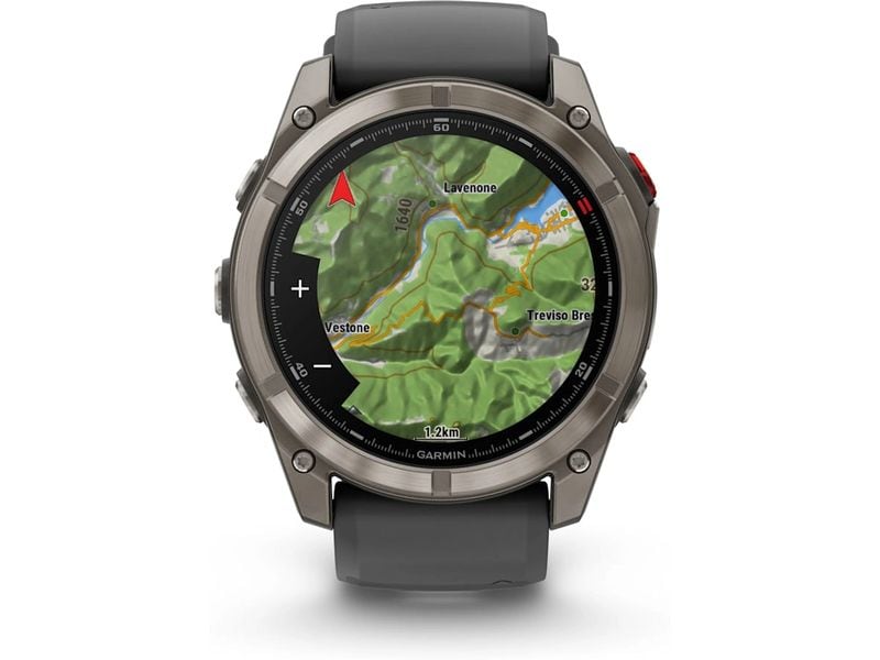 GARMIN GPS-Sportuhr fēnix 8 Pro – AMOLED Graphite/Schwarz