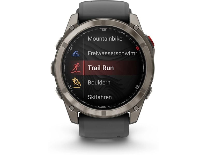 GARMIN GPS-Sportuhr fēnix 8 Pro – AMOLED Graphite/Schwarz