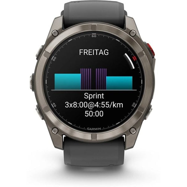 GARMIN GPS-Sportuhr fēnix 8 Pro – AMOLED Graphite/Schwarz