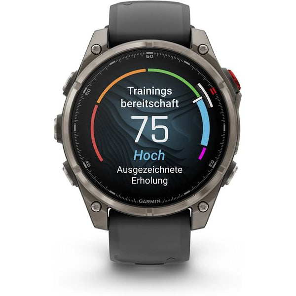 GARMIN GPS-Sportuhr fēnix 8 Pro – AMOLED Graphite/Schwarz
