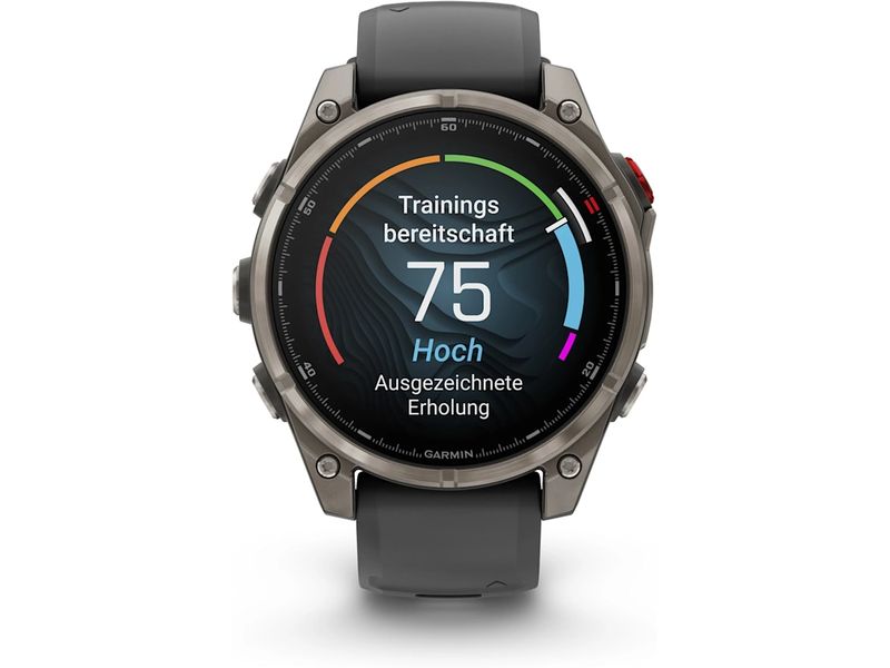 GARMIN GPS-Sportuhr fēnix 8 Pro – AMOLED Graphite/Schwarz