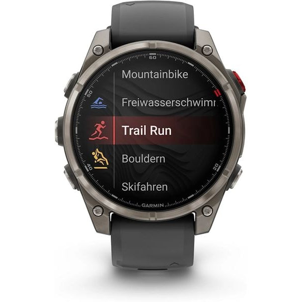 GARMIN GPS-Sportuhr fēnix 8 Pro – AMOLED Graphite/Schwarz
