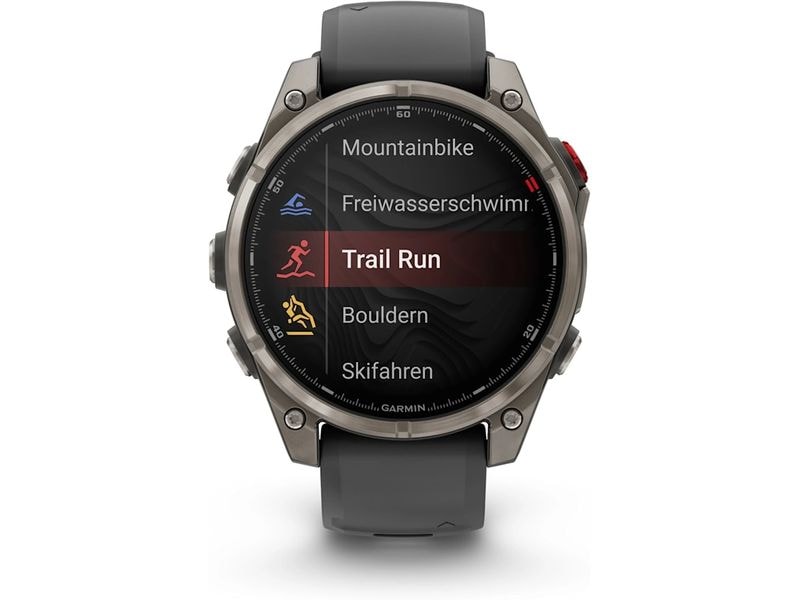 GARMIN GPS-Sportuhr fēnix 8 Pro – AMOLED Graphite/Schwarz