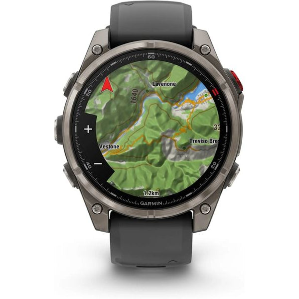 GARMIN GPS-Sportuhr fēnix 8 Pro – AMOLED Graphite/Schwarz