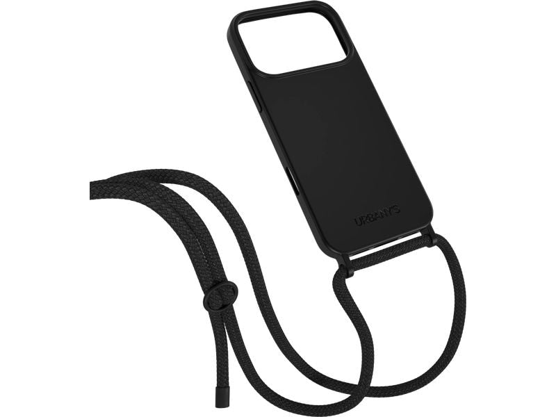 Urbany's Necklace Case ALL BLACK  iPhone 17 Pro Max MATT