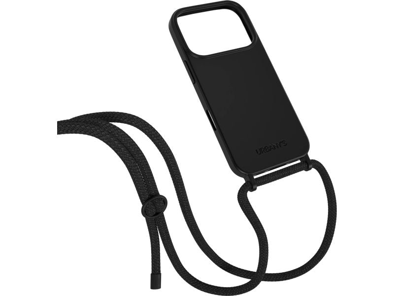 Urbany's Necklace Case ALL BLACK  iPhone 17 Pro MATT