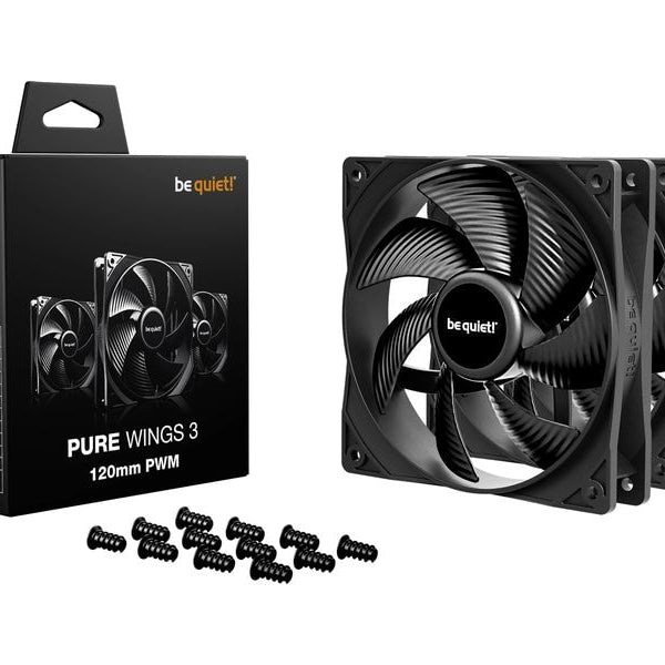 be quiet! PC-Lüfter PURE WINGS 3 120mm PWM 3-Pack