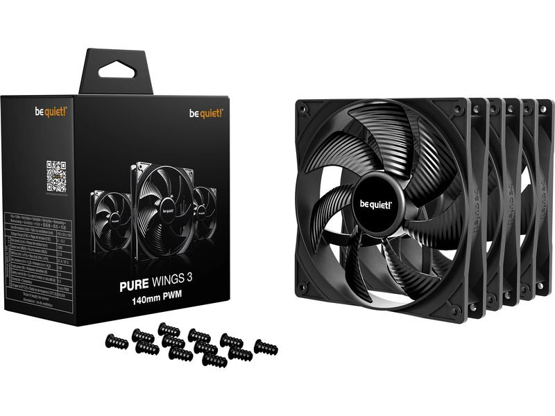 be quiet! PC-Lüfter PURE WINGS 3 140mm PWM 3-Pack