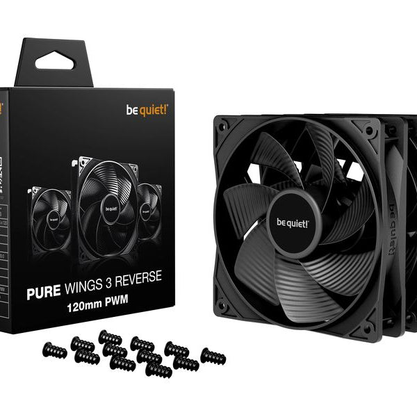 be quiet! PC-Lüfter PURE WINGS 3 120mm PWM Reverse 3-Pack
