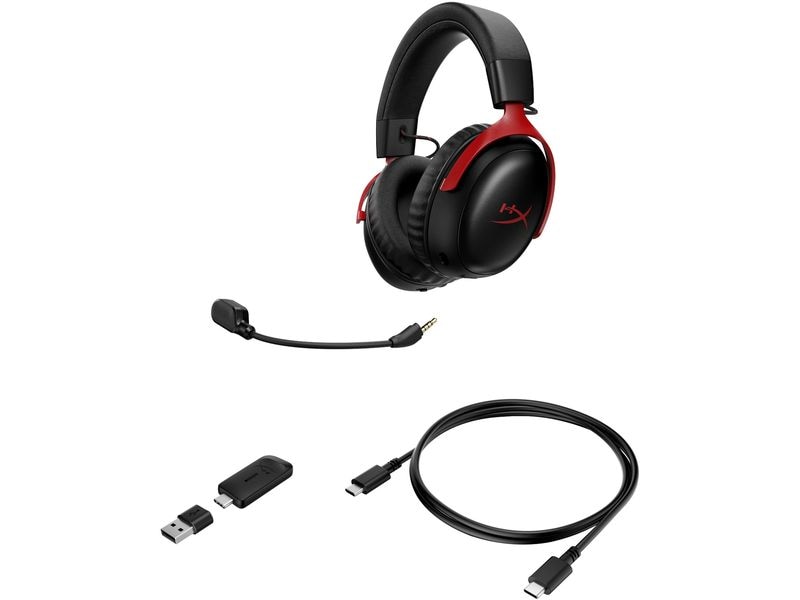 HyperX Headset HyperX Cloud III S Rot/Schwarz