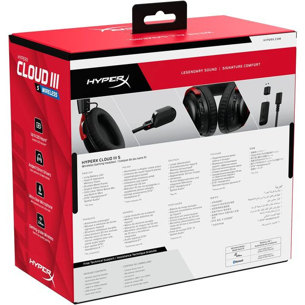 HyperX Headset HyperX Cloud III S Rot/Schwarz