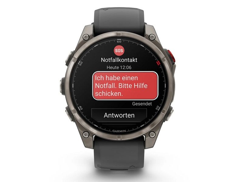 GARMIN GPS-Sportuhr fēnix 8 Pro – AMOLED Graphite/Schwarz