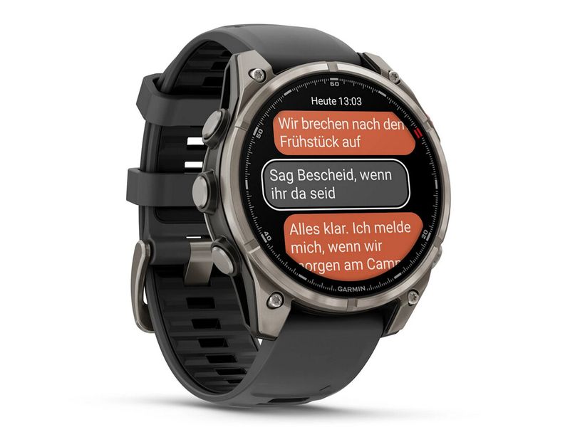 GARMIN GPS-Sportuhr fēnix 8 Pro – AMOLED Graphite/Schwarz