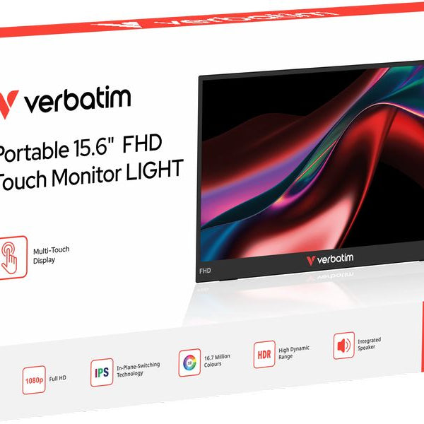 Verbatim Monitor Touchscreen 15.6'' LIGHT