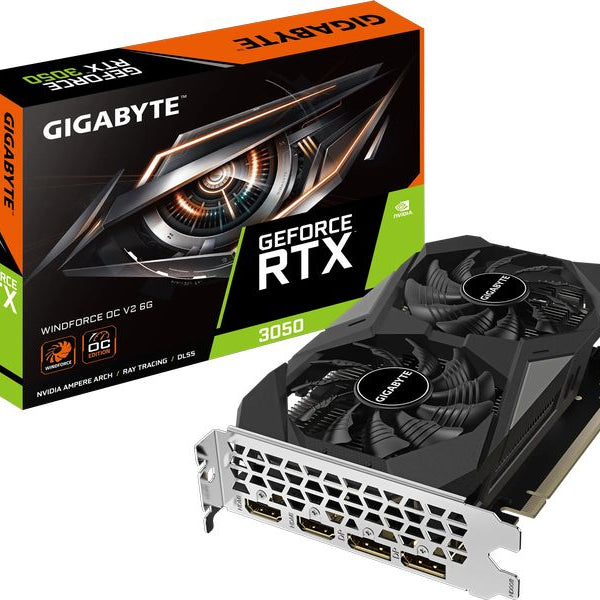 Gigabyte Grafikkarte GeForce RTX 3050 WINDFORCE OC V2 6G