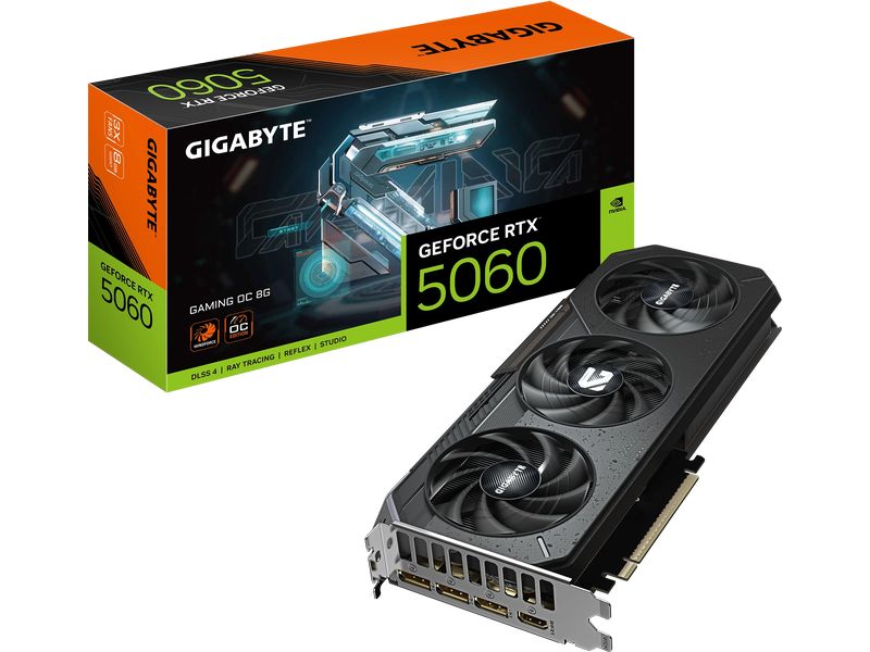 Gigabyte Grafikkarte GeForce RTX 5060 GAMING OC 8G