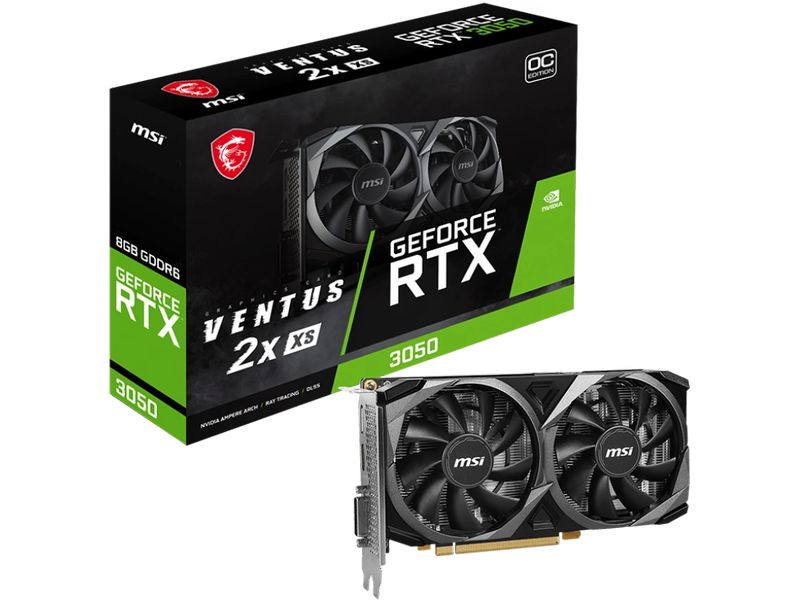 MSI Grafikkarte GeForce RTX 3050 VENTUS 2X XS 8G OC