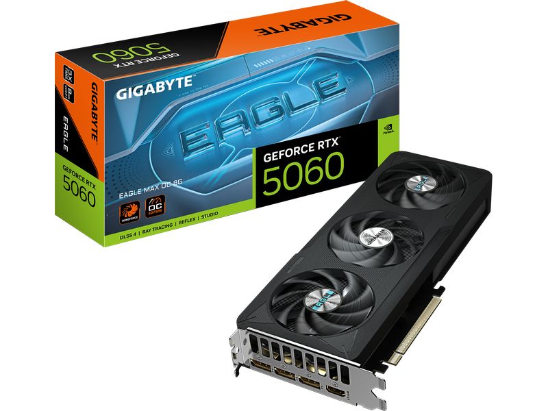 Gigabyte Grafikkarte GeForce RTX 5060 EAGLE MAX OC 8G